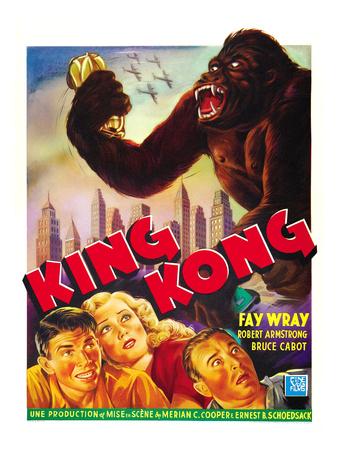 FILM MOVIE KING KONG WRAY ARMSTRONG FRENCH ART PRINT POSTER BB7890