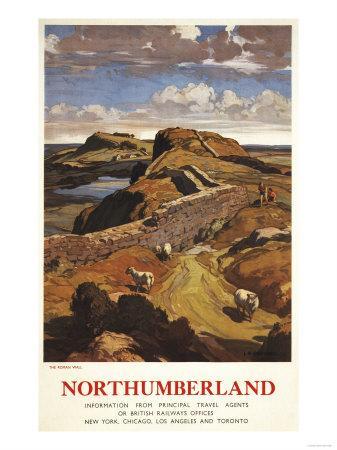 Crieff 2 British Railway Old Advert Market Town In Scotland Vintage Poster