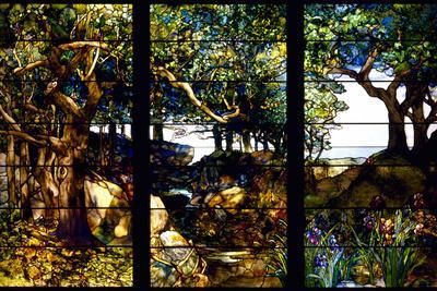 Buy River of Life landscape window design Poster Print by Louis Comfort  Tiffany (American, New York 1848–1933 New York) (18 by The Poster Corp on  Dot & Bo