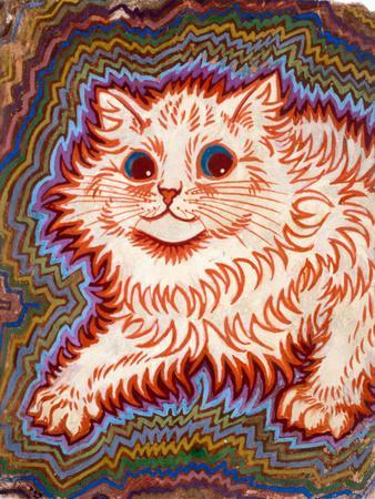 Louis Wain Decorative Cat Art Board Print for Sale by jessvacon