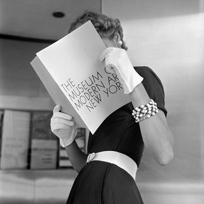 Christian Dior With Woman Modeling Poster by Bettmann 