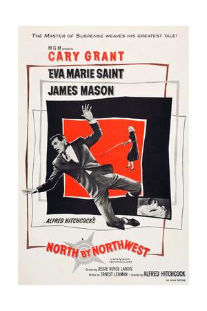 North by northwest Cary Grant cult movie poster print #15