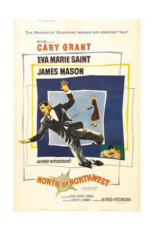 North by northwest Cary Grant cult movie poster print #15