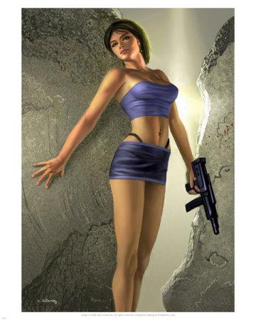 Jill Valentine Art Print by Alan Gutierrez at Art.com