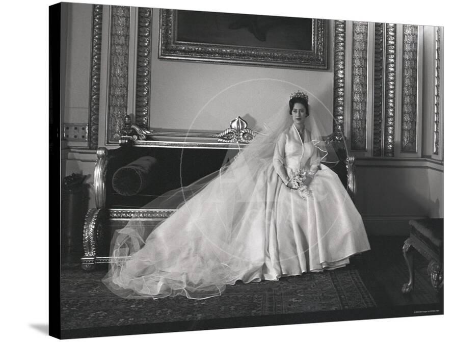 Portrait of the Late Princess Margaret on Her Wedding Day ...