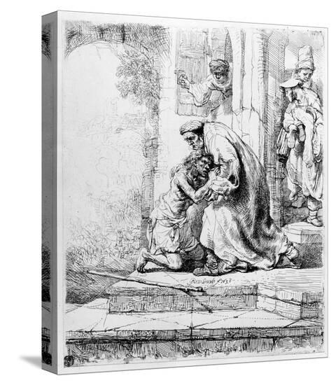 Return of the Prodigal Son, 1636 (Etching) Giclee Print by ...