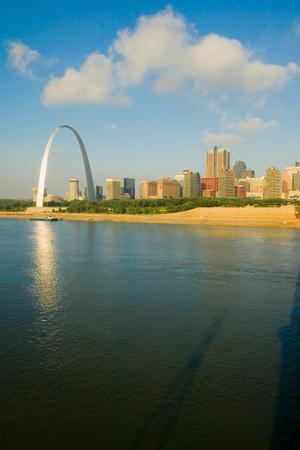 hand painted 8x10 st louis arch