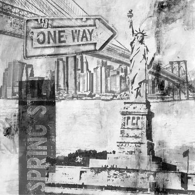 Manhattan Collage Wall Art: Prints, Paintings & Posters
