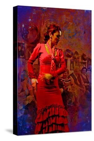 Pal Jolie Thero Flamenco Dancer Show Advert Large Canvas Art Print