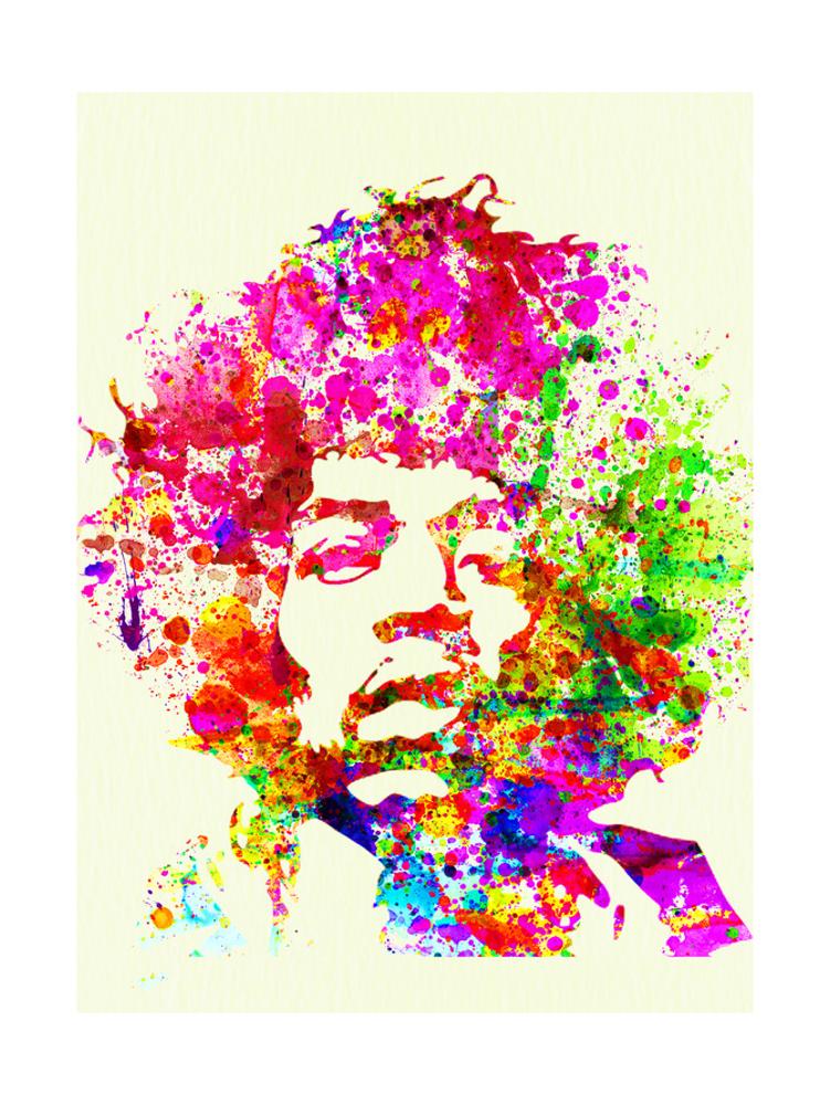 Legendary Jimi Hendrix Watercolor I