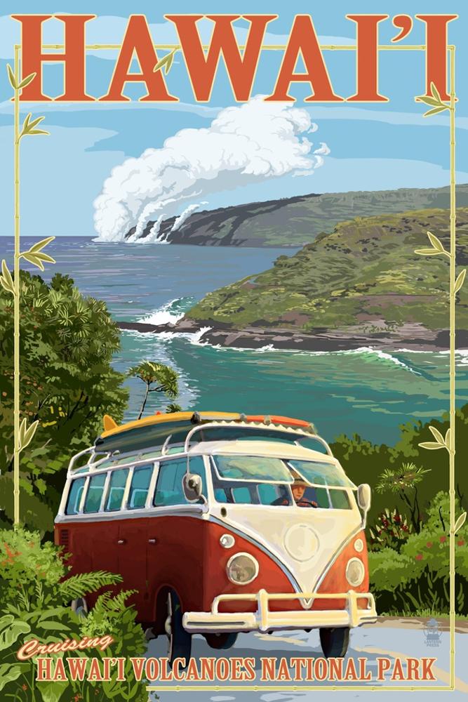 Image of VW Van - Hawaii Volcanoes National Park
