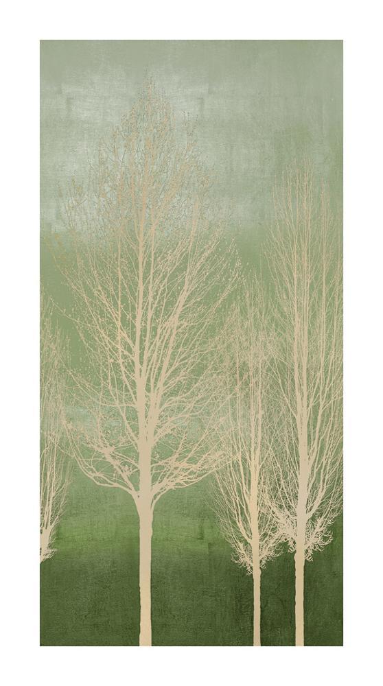 Image of Trees on Green Panel II