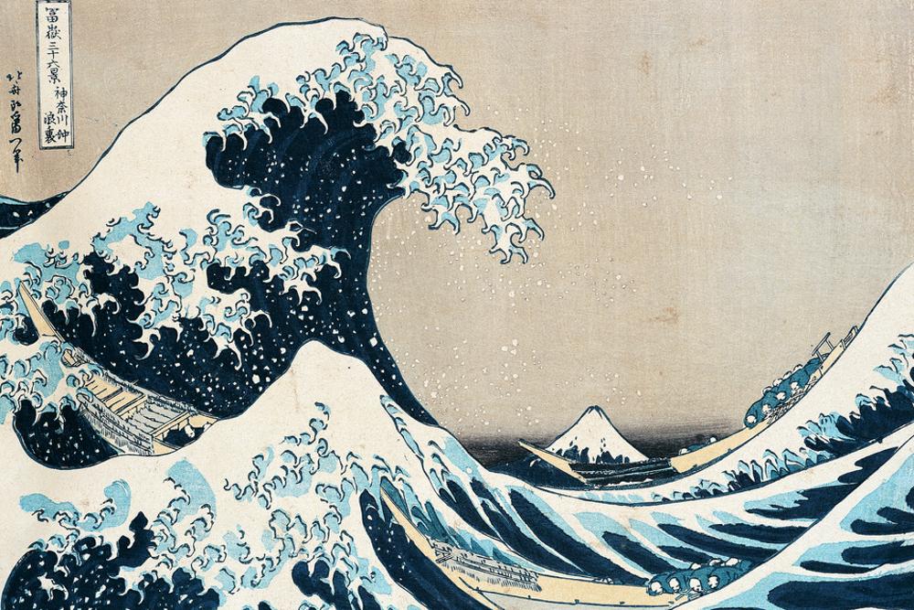 The Great Wave Off Kanagawa, from the Series 36 Views of Mt. Fuji Fugaku Sanjuokkei