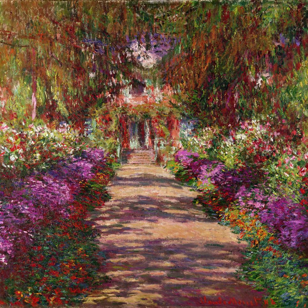 Image of A Pathway in Monets Garden, Giverny, 1902