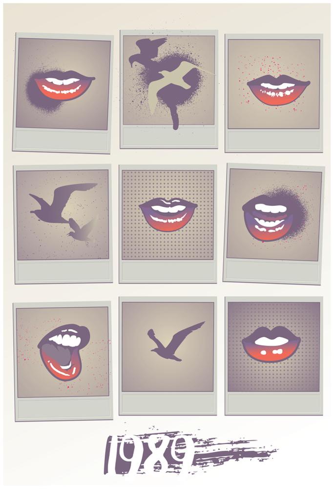 Image of 1989 Lips Grid
