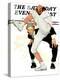 "100th Anniversary of Baseball" Saturday Evening Post Cover, July 8,1939-Norman Rockwell-Premier Image Canvas