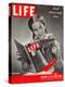 10th Anniversary Features Young Girl Reading First Issue of LIFE, November 25, 1946-Herbert Gehr-Premier Image Canvas