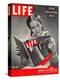 10th Anniversary Features Young Girl Reading First Issue of LIFE, November 25, 1946-Herbert Gehr-Premier Image Canvas