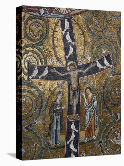 12th Century Fresco of Christ's Triumph on the Cross, San Clemente Basilica, Rome, Lazio-Godong-Premier Image Canvas