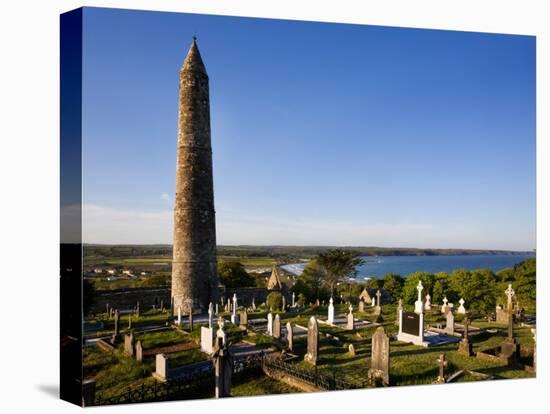 12th Century Round Tower, St Declan's Cathedral, Ardmore, Co Waterford, Ireland-null-Premier Image Canvas