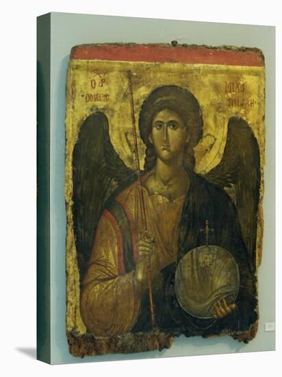 14th Century Icon of Archangel Michael in the Byzantine Museum in Athens, Greece, Europe-Gavin Hellier-Premier Image Canvas