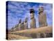 15 Moais at Ahu Tongariki, Easter Island, Chile-Walter Bibikow-Premier Image Canvas