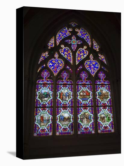 15th Century Stained Glass Window in the Cathedrale St-Corentin, Southern Finistere, France-Amanda Hall-Premier Image Canvas