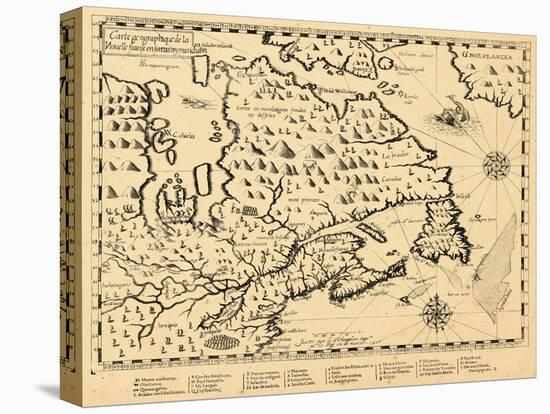 1613, Ontario, Nova Scotia, Newfoundland and Labrador, New Brunswick, Quebec, Prince Edward Island-null-Premier Image Canvas