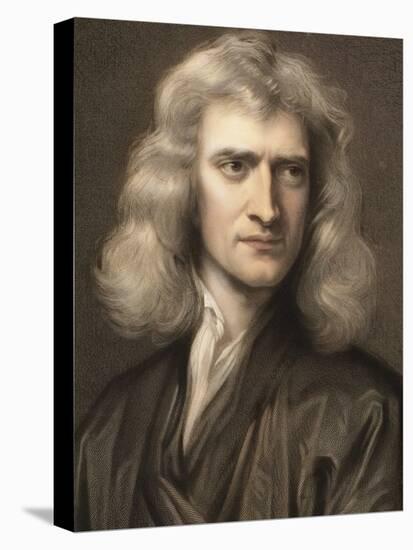 1689 Sir Isaac Newton Portrait Young-Paul Stewart-Premier Image Canvas