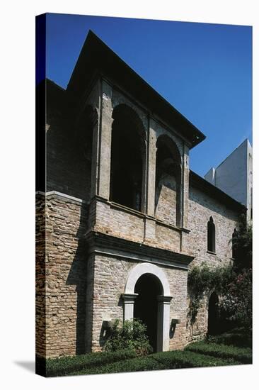 16th Century Loggia, House of Francesco Petrarca, Arqua Petrarca, Veneto, Italy-null-Premier Image Canvas