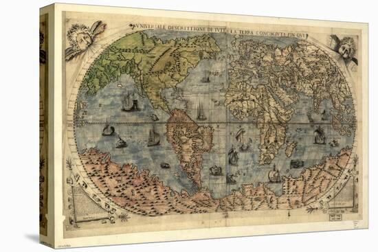 16th Century World Map-Library of Congress-Premier Image Canvas