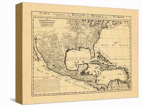 1719, Mexico, Caribbean, United States, West Indies, Central America-null-Premier Image Canvas