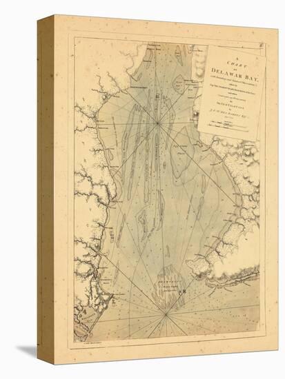 1779, A Chart of Delaware Bay,-null-Premier Image Canvas