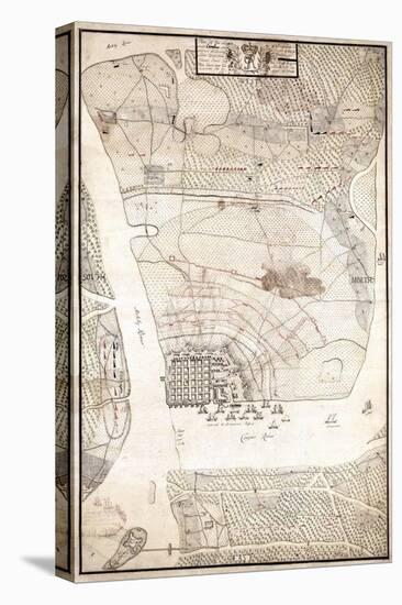 1780, Charleston Siege Map, South Carolina, United States-null-Premier Image Canvas