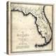 1823, Florida State Map, Florida, United States-null-Premier Image Canvas