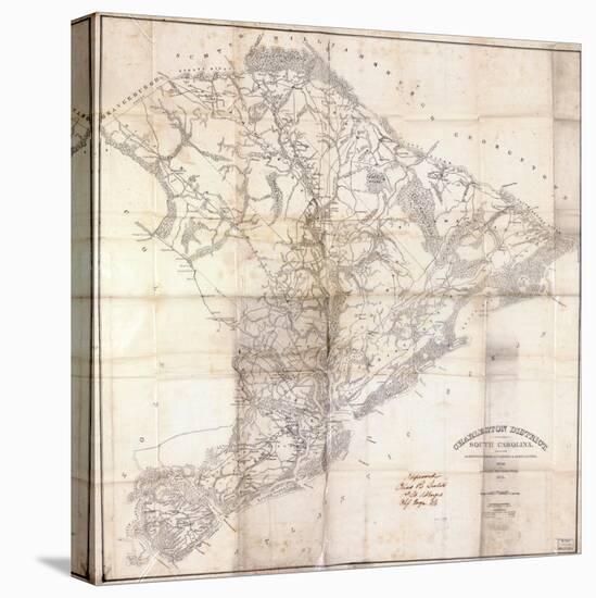 1825, Charleston District surveyed 1820, South Carolina, United States-null-Premier Image Canvas