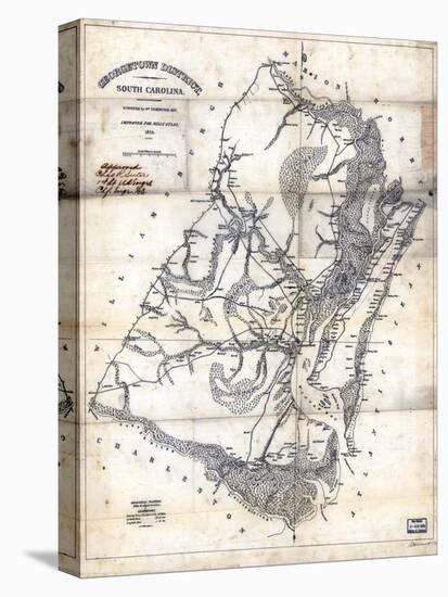 1825, Georgetown District surveyed 1820, South Carolina, United States-null-Premier Image Canvas