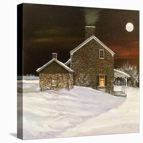 1840 Road House-Jerry Cable-Stretched Canvas