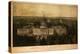 1857 Panoramic View of Washington D.C. with the New Dome of the Capitol, Looking East-null-Stretched Canvas