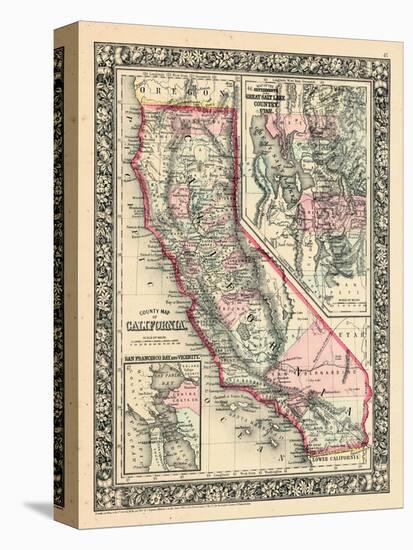 1864, California, Utah, San Francisco Bay Mitchell Plate, California, United States-null-Premier Image Canvas