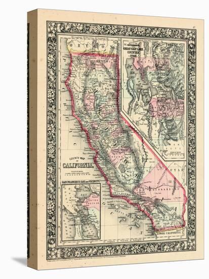 1864, California, Utah, San Francisco Bay Mitchell Plate, Utah, United States-null-Premier Image Canvas