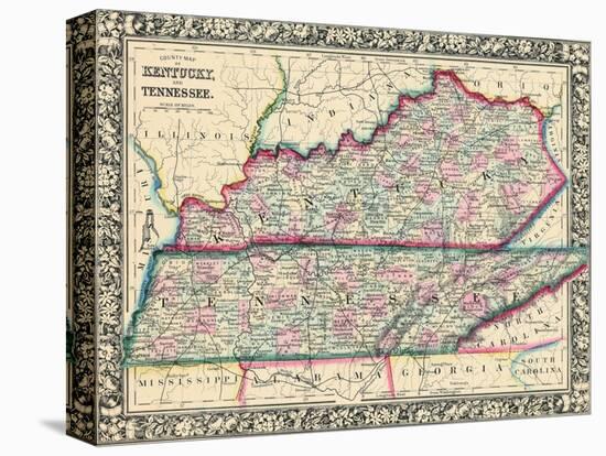 1864, United States, Kentucky, Tennessee, North America, Kentucky and Tennessee-null-Premier Image Canvas