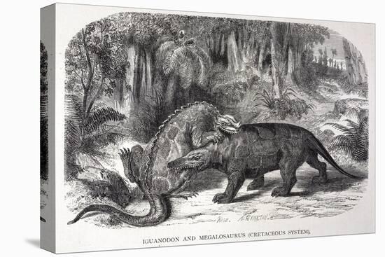 1867 Figuier Iguanodon And Megalosaurus-Stewart Stewart-Premier Image Canvas