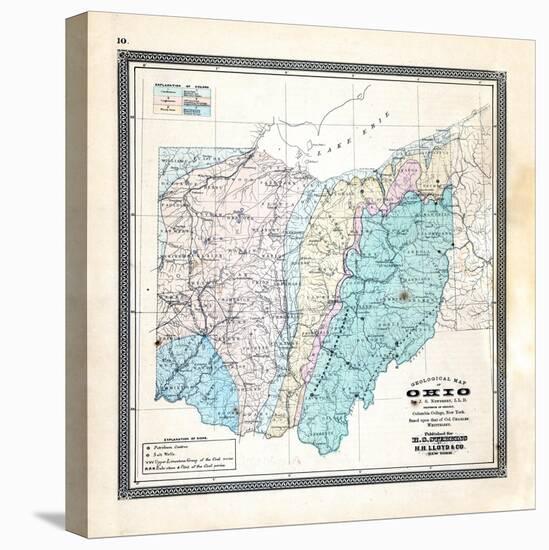 1868, State Geological Map, Ohio, United States-null-Premier Image Canvas
