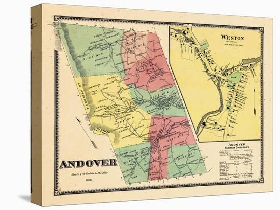 1869, Andover, Weston Town, Vermont, United States-null-Premier Image Canvas