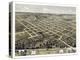 1869, Columbia Bird's Eye View, Missouri, United States-null-Premier Image Canvas