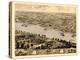 1869, Jefferson City Bird's Eye View, Missouri, United States-null-Premier Image Canvas