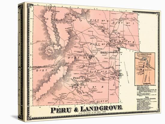 1869, Peru & Landgrove, Vermont, United States-null-Premier Image Canvas