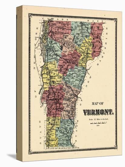 1869, Vermont, Vermont, United States-null-Premier Image Canvas