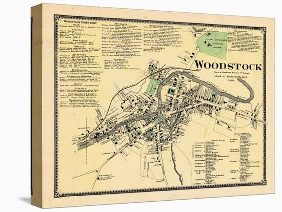 1869, Woodstock Town, Vermont, United States-null-Premier Image Canvas